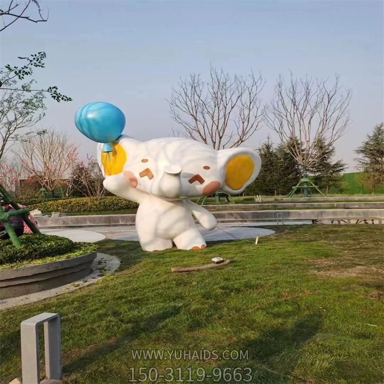 公园儿童乐园户外摆放装饰玻璃钢卡通彩绘小象博鱼网页版