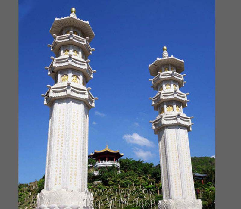 景区广场大理石千字文宝塔石雕博鱼网页版