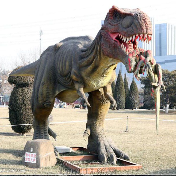 动物园户外园林 摆放玻璃钢仿真恐龙雕像博鱼网页版