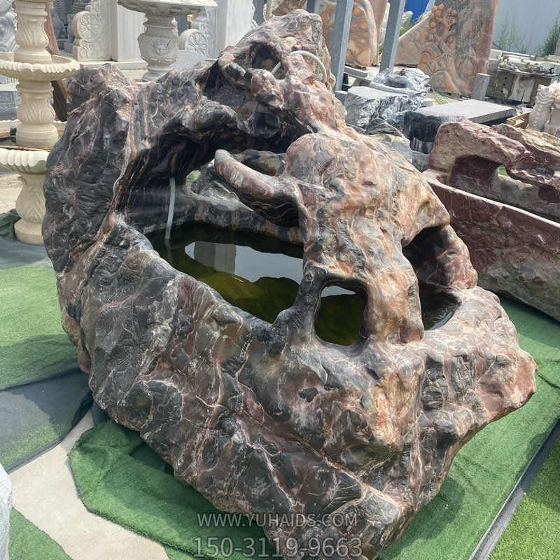 户外庭院装饰摆件鱼池异雕仿古青石鱼缸石槽博鱼网页版