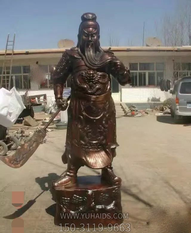企业玻璃钢仿铜大型景观关公博鱼网页版