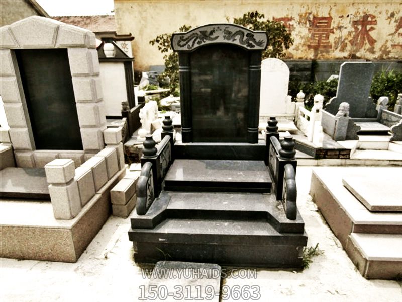 大理黑石材雕花墓碑博鱼网页版