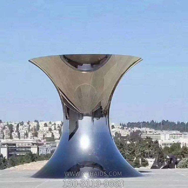 大型创意不锈钢镜面园林艺术造型景观摆件博鱼网页版