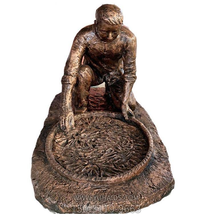 制茶系列人物博鱼网页版 玻璃钢制茶文化人物博鱼网页版