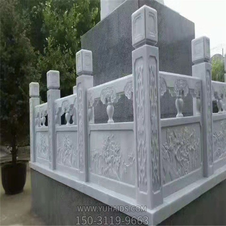 青石雕刻广场校园升旗台围栏景区仿古栏板博鱼网页版