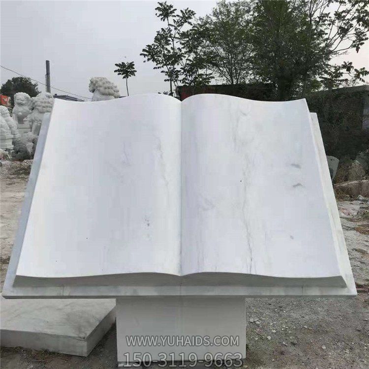 广场摆放大型大理石书本校园博鱼网页版