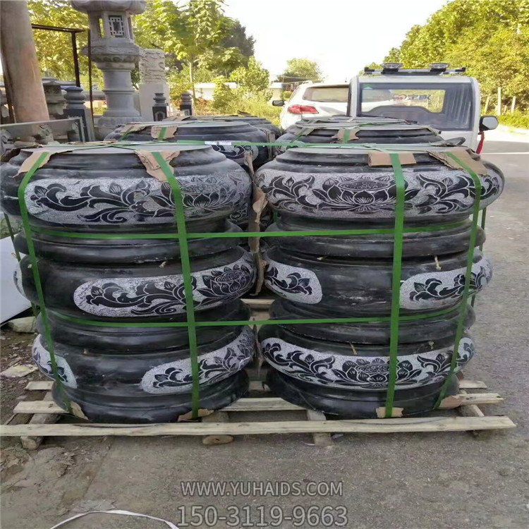青石雕刻仿古柱墩石中式园林建筑底座石墩子博鱼网页版
