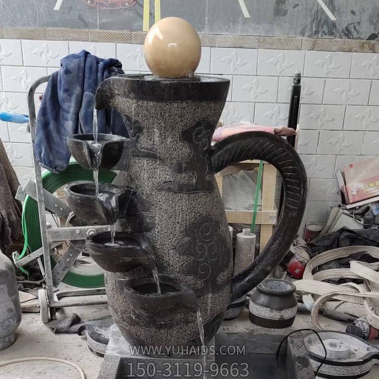 庭院石雕水槽室内青石流水鱼缸水盆博鱼网页版