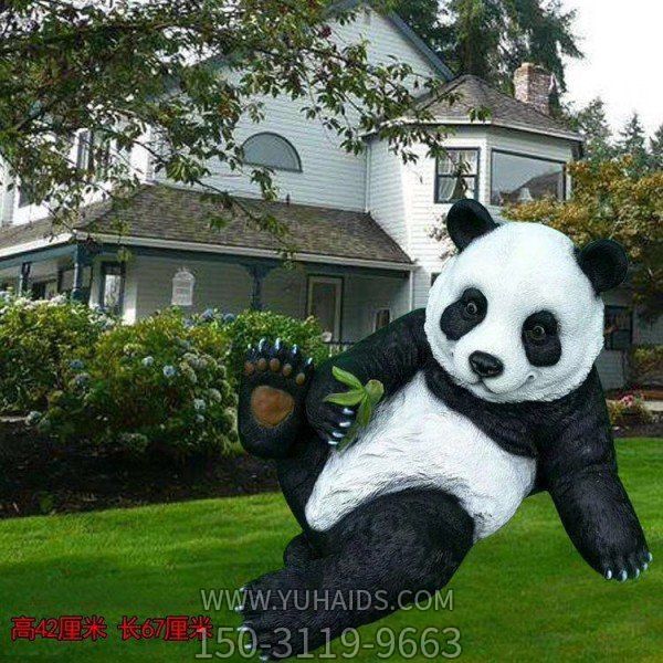 玻璃钢卡通户外景观熊猫博鱼网页版