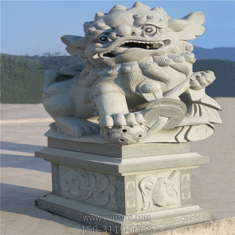 公园景区汉白玉石雕麒麟博鱼网页版