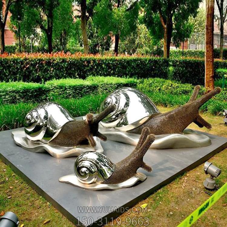 镜面不锈钢户外公园抽象蜗牛博鱼网页版