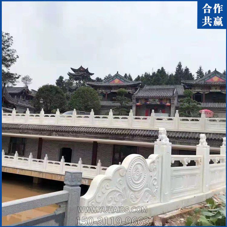 景点湖边装饰汉白玉浮雕防护栏板博鱼网页版