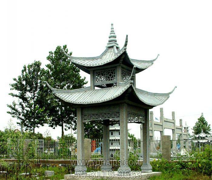 花岗岩仿古建镂空学院草坪摆放凉亭博鱼网页版