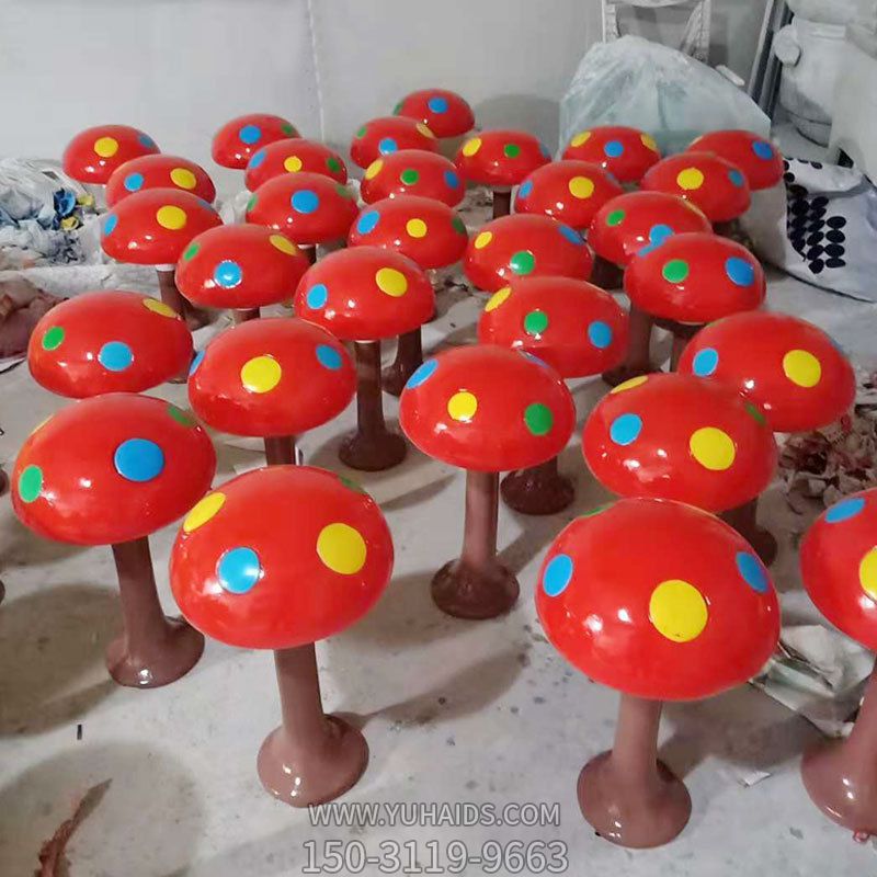 公园创意仿真树脂可爱蘑菇博鱼网页版