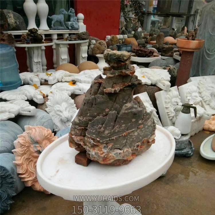 别墅小区大理石石雕小型假山博鱼网页版