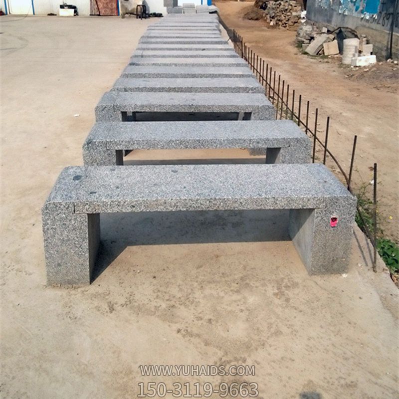 户外园林摆放大理石简约长凳博鱼网页版