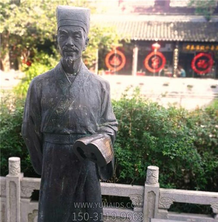 玻璃钢仿铜校园景区古代人物博鱼网页版