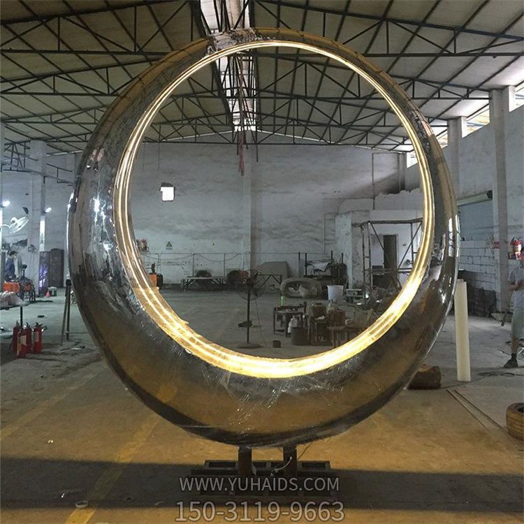 户外喷泉水景不锈钢圆环博鱼网页版