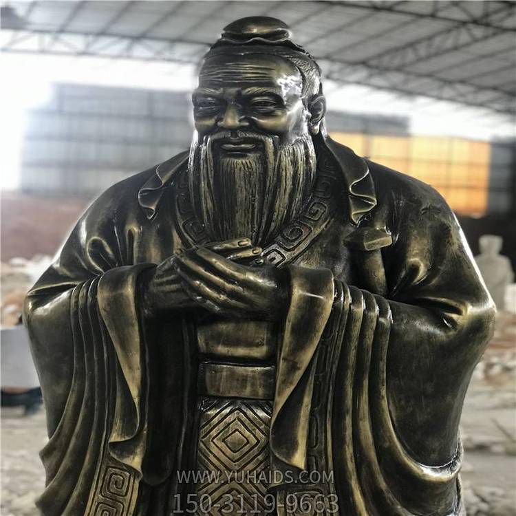 景区学校摆放仿铜玻璃钢孔子雕像博鱼网页版