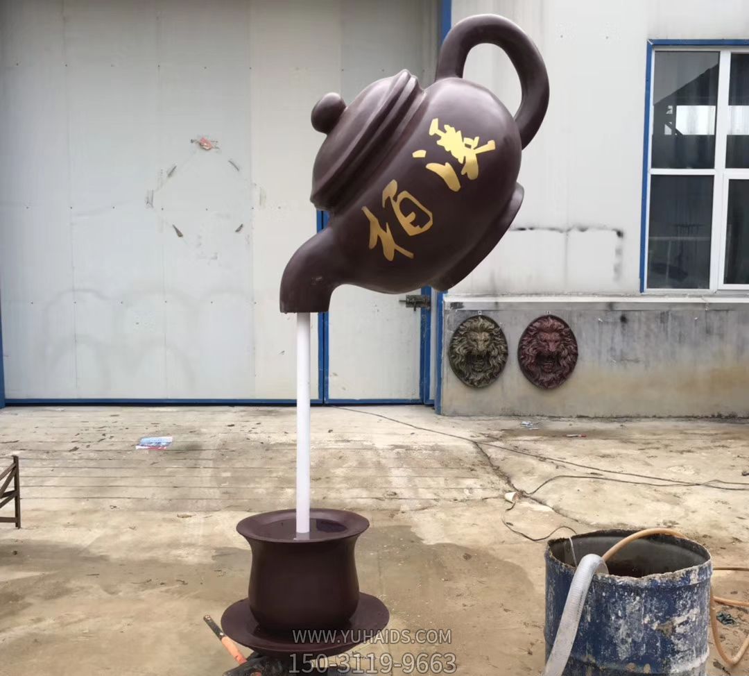 玻璃钢仿铜悬浮流水天壶博鱼网页版