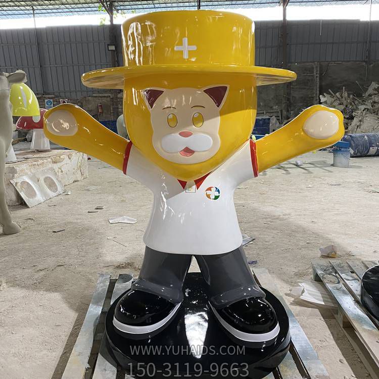 玻璃钢卡通户外园林景观公仔博鱼网页版摆件