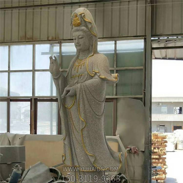  寺庙大型大理石石雕滴水观音博鱼网页版