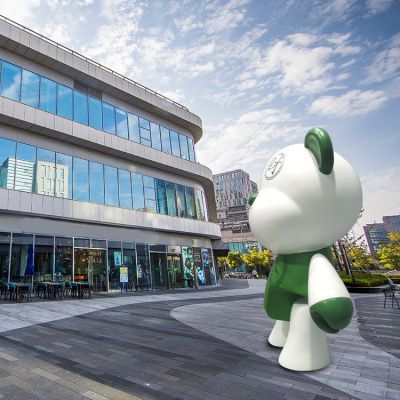 商场玻璃钢卡通园林景观创意熊博鱼网页版