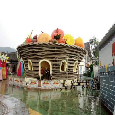 卡通彩绘色立体水泥博鱼网页版 游乐园主题博鱼网页版