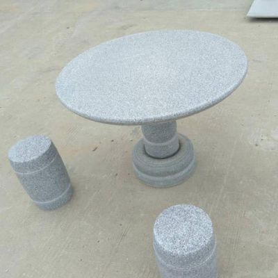 庭院家园花岗岩石雕圆桌石凳博鱼网页版