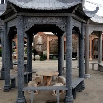 大理石石雕园林景观庭院乘凉凉亭博鱼网页版