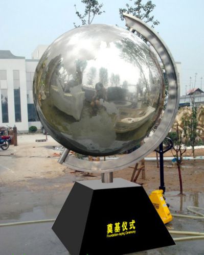 不锈钢校园大型镜面金属地球仪博鱼网页版