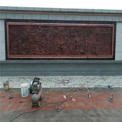 别墅庭院铜雕浮雕影壁壁画博鱼网页版