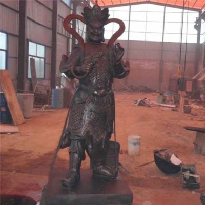 寺庙摆放大型2米彩绘玻璃钢四大天王神像博鱼网页版