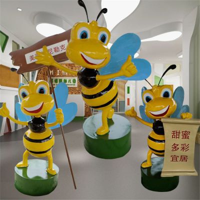 卡通蜜蜂博鱼网页版户外园林景观昆虫摆件