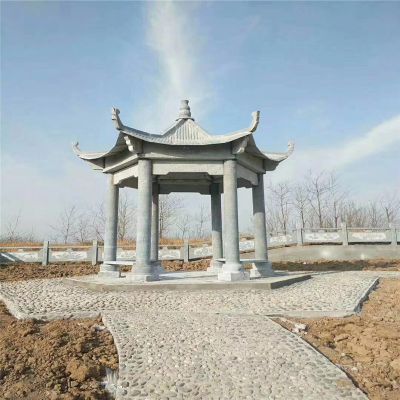 户外公园景观大型六角休闲凉亭
