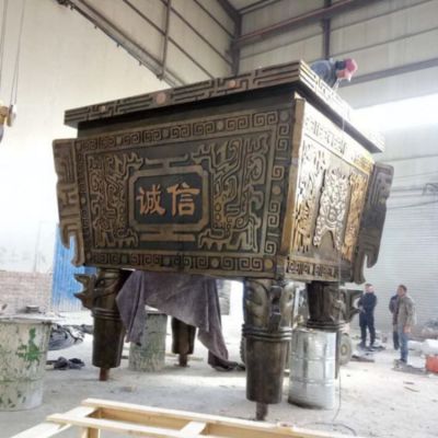 仿古青铜寺庙大型户外鼎博鱼网页版