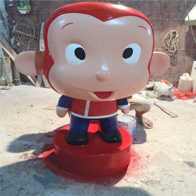 幼儿园玻璃钢卡通彩绘猴子