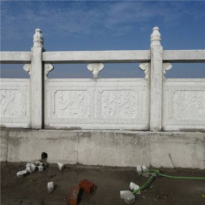 别墅小区大桥两侧石头栏杆 河道石材护栏博鱼网页版