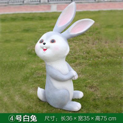 兔子博鱼网页版-小区装饰一只可爱的玻璃钢兔子博鱼网页版