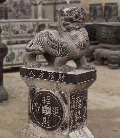 庭院别墅青石石雕招财进宝貔貅博鱼网页版
