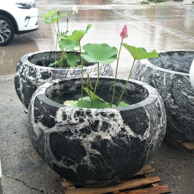 石雕泰山石鱼缸