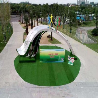 校园广场不锈钢创意园林景观博鱼网页版