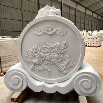 浮雕户外门口抱鼓石博鱼网页版