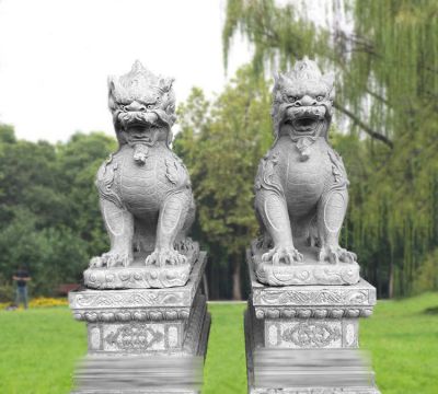 公园草坪石雕大理石麒麟博鱼网页版