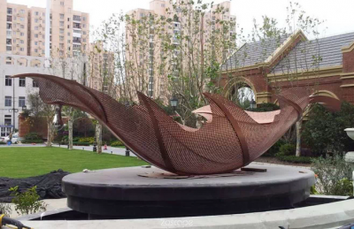 户外广场大型不锈钢景观博鱼网页版