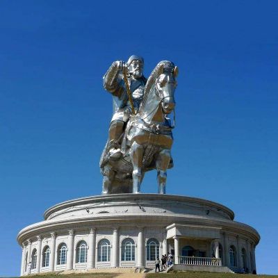 不锈钢大型景区景点广场人物成吉思汗博鱼网页版
