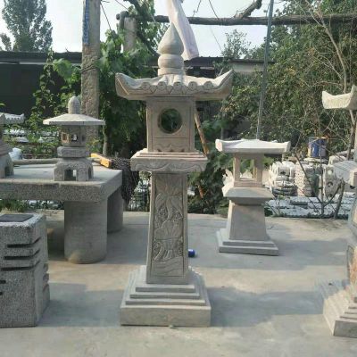 公园园林景观青石仿古石灯博鱼网页版装饰摆件