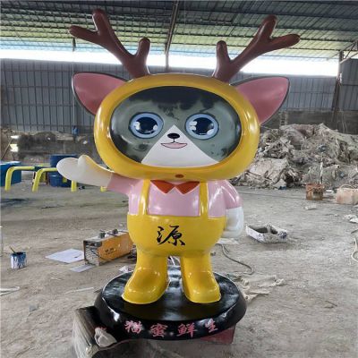 店铺户外广场玻璃钢卡通动物公仔博鱼网页版