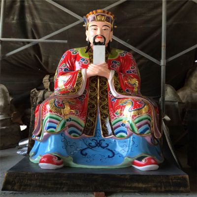 户外寺庙大型景观玻璃钢彩绘判官博鱼网页版