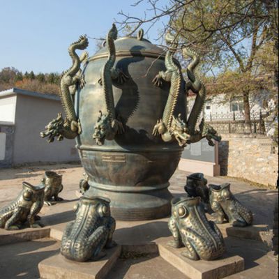 景区广场纯铜地动仪博鱼网页版大型景观摆件厂家定做